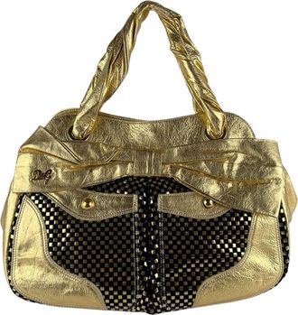 VBC Casa gold Leather Handbag (Pre-Owned)