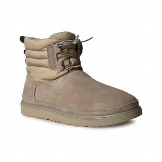 UGG Mens Classic Mini Lace Up Boots In Dune