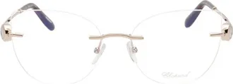 Chopard VCHL27S0A39 Cat Eye Rimless Eyeglasses - Gold