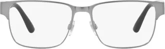 Polo Ralph Lauren Rectangle Metal Frame Eyeglasses - Gray