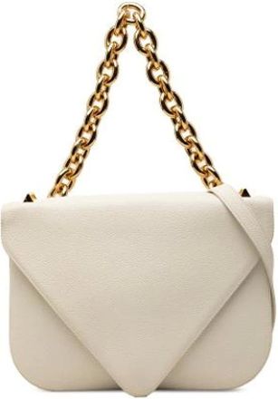 Bottega Veneta Pre-owned Shoulder Bags, female, White, Size: ONE SIZE Pre-owned The Mount Envelope