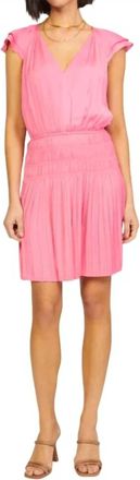 Current Air Flutter Layered Dress In Pink