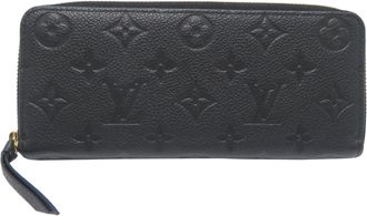 Louis Vuitton Black Monogram Empreinte Long Wallet (Bi-Fold) (Pre-Owned)