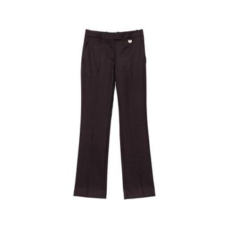Burberry Checked Wool Trousers