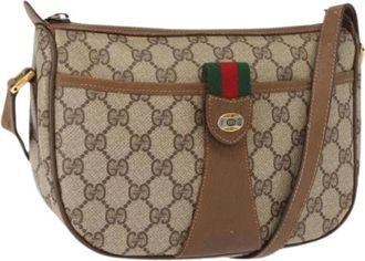 Gucci Pre-owned Cross Body Bags, female, Beige, Size: ONE SIZE Pre-owned Plastic Cross Body Bag