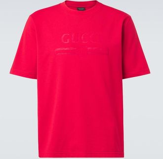 Gucci Logo cotton-blend jersey T-shirt