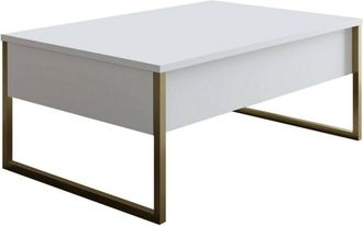 Dmora Mesa De Caf&eacute; Dgiagnon, Mesa De Centro Baja, Revistero Para Sof&aacute;, Estante De La Sala De Estar, 90x60h40 Cm, Antracita Y Negro - Dmora