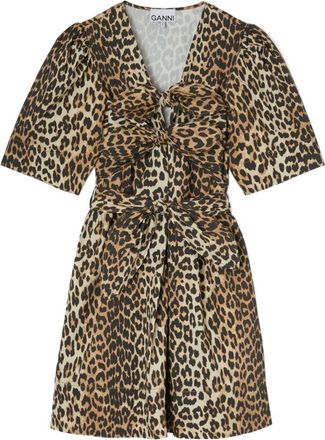 Ganni Minivestido Ganni de algod&oacute;n org&aacute;nico