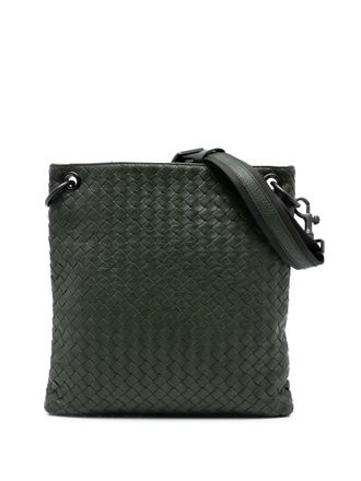 Bottega Veneta 2012-2025 Nappa Intrecciato crossbody bag - unisex - Nappa Leather - One Size - Green