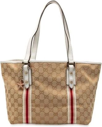 Gucci Pre-owned Tote Bags, female, Brown, Size: ONE SIZE Pre-owned Jolicoeur Tote