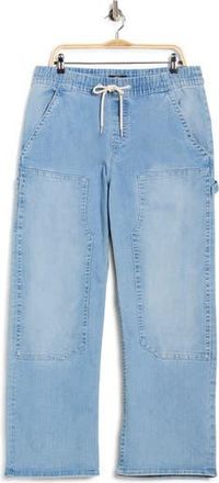 True Religion Vinny Carpenter Jeans in Light Blue Suede at Nordstrom Rack, Size 36
