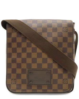 Louis Vuitton Brown Coated/Waterproof Canvas Brooklyn Pm (Authentic Pre-Loved)