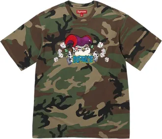 SUPREME Aoi Jester Short-Sleeve T-Shirt Woodland Camo SUP-FW25-120-CAM