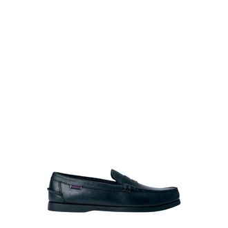 Sebago Loafers, male, Black, Size: 10 1/2 US Dolphin Waxed Loafers
