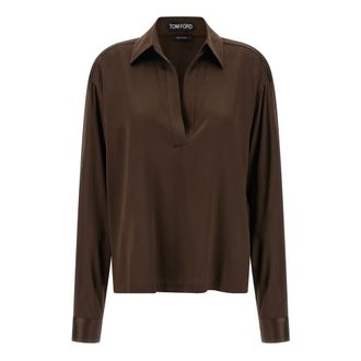 Tom Ford Mujer, Blusas y Camisas, Marr&oacute;n, Talla: M