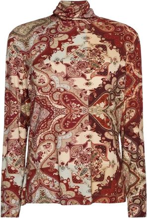 Elena Miro G059Z0 Blouse - Dames - Coltruien - Rood - L - Truien & Vesten