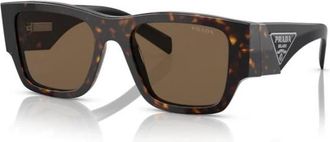 Prada Authentieke Stijlvolle Brillen Premium Kwaliteit Service - Heren - Zonnebrillen - Bruin - 54 MM - Accessoires