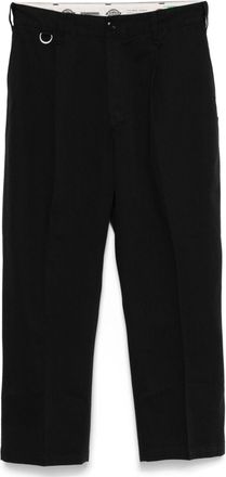 Neighborhood Pressed Crease Cropped Trousers - Mens - Polyester/Cotton