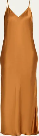 Isabel Marant Nevana Satin Backless Maxi Slip Dress