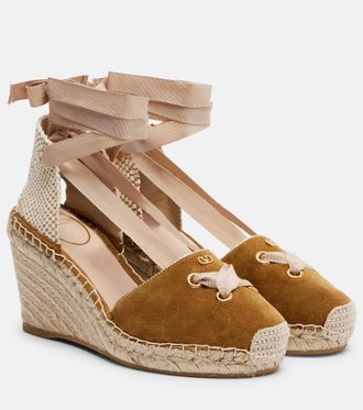 Valentino Garavani Resort suede espadrille wedges