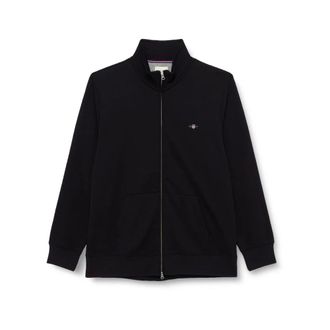 GANT Zip-through Sweatshirt - Heren - Sweatshirts & Hoodies - Zwart - Maat: L Katoen