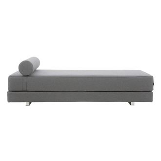 Soft Line Lubi Schlafsofa mit Kaltschaummatratze, Vision hellgrau (445), inkl. Nackenrolle