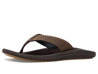 Olukai Ulele Mens Sandals Dark Java/Dark Java : 10 D - Medium, Synthetic