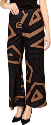 Frank Lyman Design Knit Wide Leg Pants In Abstract Print