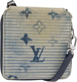 Louis Vuitton Pre-owned Mini Bags, female, Blue, Size: ONE SIZE Pre-owned Canvas Wallet