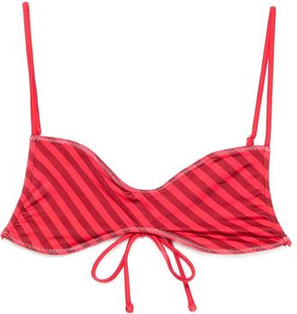 Frankies Bikinis X Jennie Magnolia Striped Bikini Top