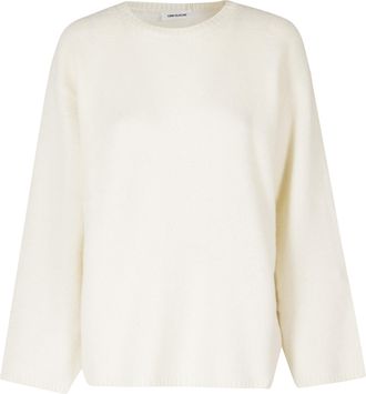 Low Classic Ivory Wool Round-Neck Pullover Sweater