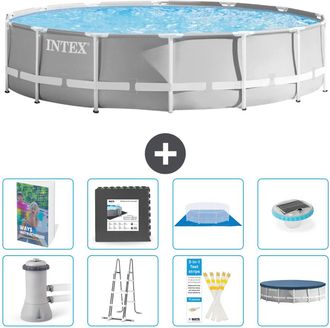 Intex Piscina Prism Frame Redonda - 427x107 Cm - 9-piezas S608