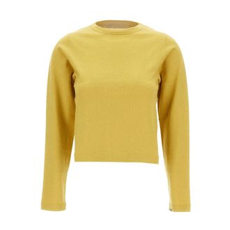 Extreme Cashmere Round-neck Knitwear, female, Yellow, ONE SIZE, Top N&deg;451 Lisa