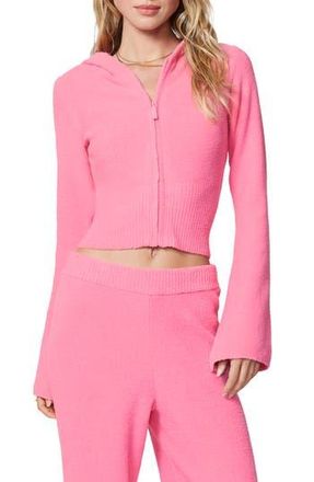 Florence By Mills Cozy Crop Zip Sweater Hoodie in Aurora at Nordstrom Rack, Size Xx-Large