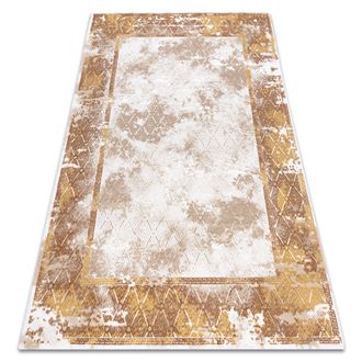 RugsX Rugsx - Alfombra Acr&iacute;lica Vals 0w1738 H02 58 Marco M&aacute;rmol Vintage Beige / Cobre Orange 80x100 Cm