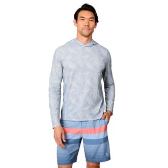 Free Country Mens SunFree UPF Printed Hoodie