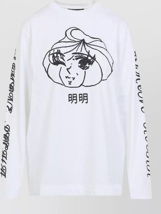 Simone Rocha cotton logo print long-sleeve t-shirt