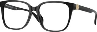 Versace Vierkante Bril - Dames - Brillen - Zwart - 55 MM - Accessoires