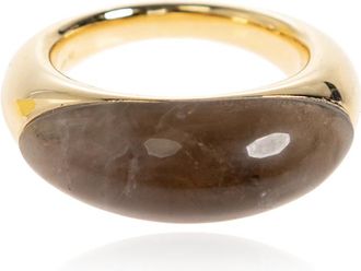 LI&Eacute; STUDIO Beatrice Ring - Dames - Ringen - Groen - 54 MM - Accessoires