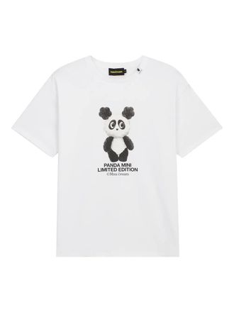 Mini Cream Panda Mini graphic-print T-shirt - women - Cotton - M - White