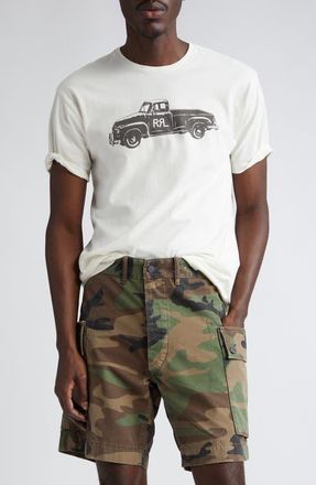 Ralph Lauren Truck Cotton Graphic T-Shirt in Paper White at Nordstrom, Size Medium