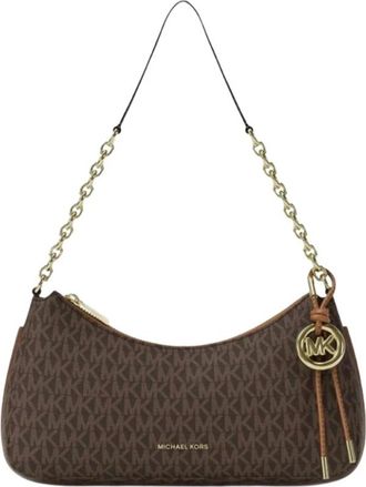 Michael Kors Tassen, Dames, Bruin, ONE Size, Polyester, Nolita Medium Chain Pouchette