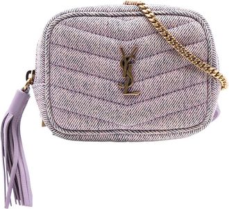 Saint Laurent Pre-owned Saint Laurent Baby Matelasse Denim Monogram Lou Camera Bag BRS657495A.1121