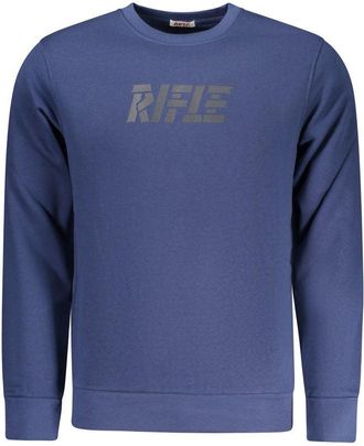 Rifle Blauwe Katoenen Sweater voor Mannen