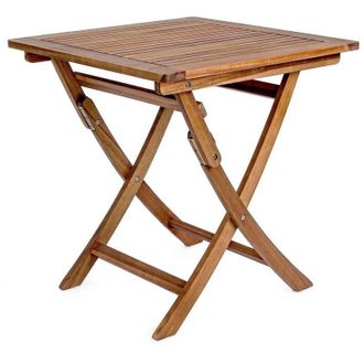 Hellin Hellin - Tavolo Noemi per esterno in legno di acacia pieghevole 70x70x h73 cm