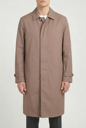 Brunello Cucinelli Taupe Tailored Trench Coat, Brand Size 50 (US Size 40)