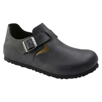 Birkenstock London Smalle Pasvorm - unisex - Schoenen - Zwart - Maat: 42 EU Leer