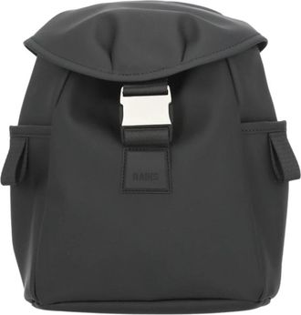 Rains Valera Bucket Backpack Mini - unisex - Rugzakken - Zwart - ONE Size - Polyester - Tassen