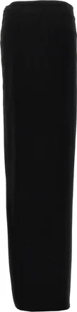 Ann Demeulemeester Womens Black Lamb Leather Mini Skirt