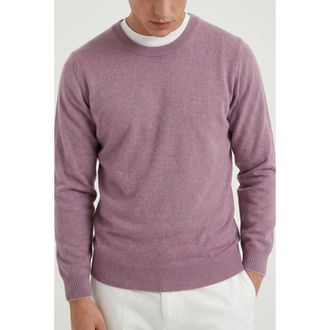 Brunello Cucinelli Mallow Cashmere Knit Sweater, Brand Size 48 (US Size 38)